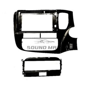 MITSUBISHI Outlander 2012+ UV Black 9 INCH Stereo Fascia Panel Head Unit Fitting Frame Kit