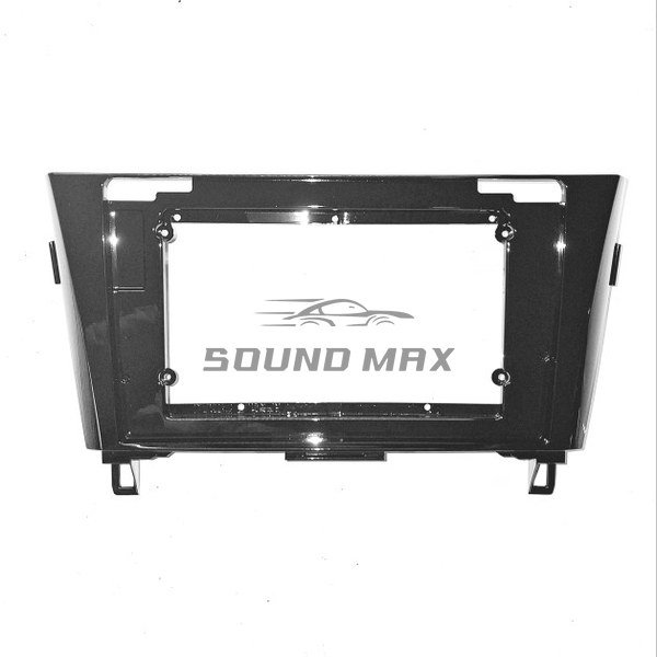 NISSAN X-Trail Qashqai Rogue 2014+ UV Black 10.1inch Stereo Fascia Panel Head Unit Fitting Frame Kit
