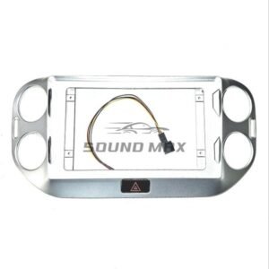 VOLKSWAGEN Tiguan 2007-2015 Golf Plus 2005-2014 Silver 10.1 Inch Stereo Fascia Panel Head Unit Fitting Frame Kit
