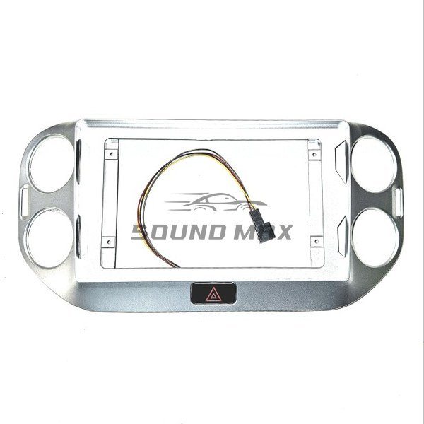 VOLKSWAGEN Tiguan 2007-2015 Golf Plus 2005-2014 Silver 10.1 Inch Stereo Fascia Panel Head Unit Fitting Frame Kit