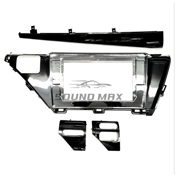 TOYOTA Camry 2018-2021 UV Black 10.1 inch Stereo Fascia Panel Head Unit Fitting Frame Kit