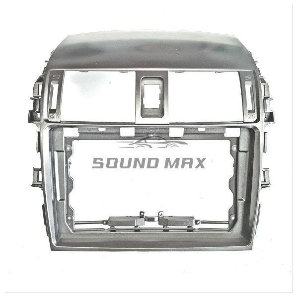 TOYOTA Corolla 2007-2013 Grey 9 inch with Aircon part Stereo Fascia Panel Head Unit Fitting Frame Kit